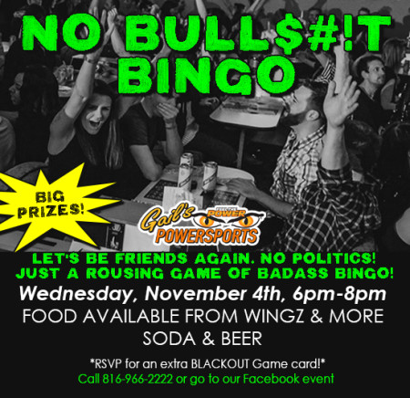 No Bull$#!t Bingo!
