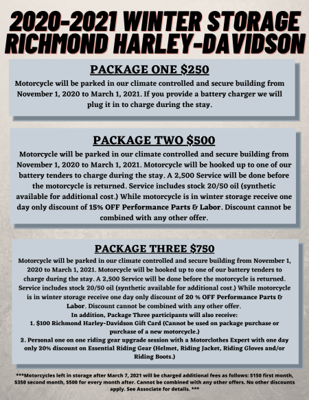 Winter Storage Package