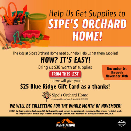Sipe's Supply Drive