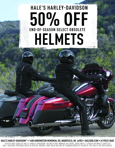 50% off select Harley-Davidson Helmets*