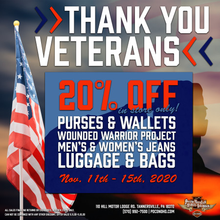 In Store | Veteran's Day Specials