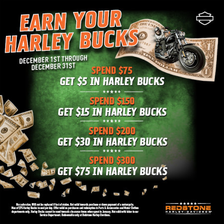 Earn Your Harley Bucks