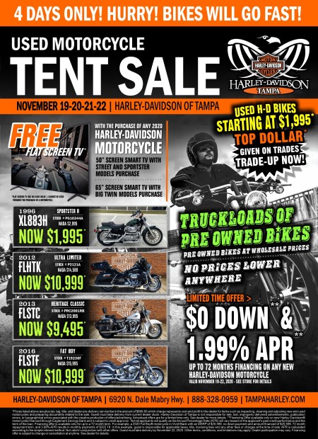 Used Motorcycle Tent Sale