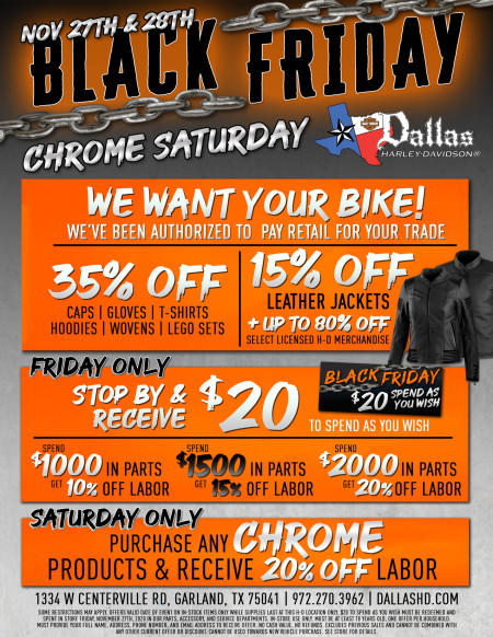 Black Friday Chrome Saturday