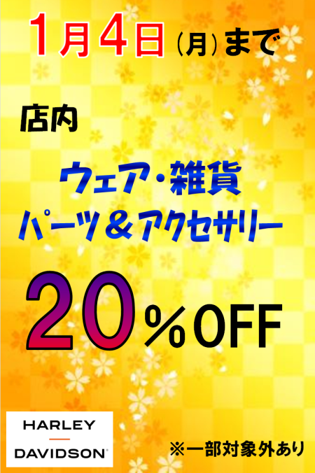 2021年1月4日(月)まで・・・