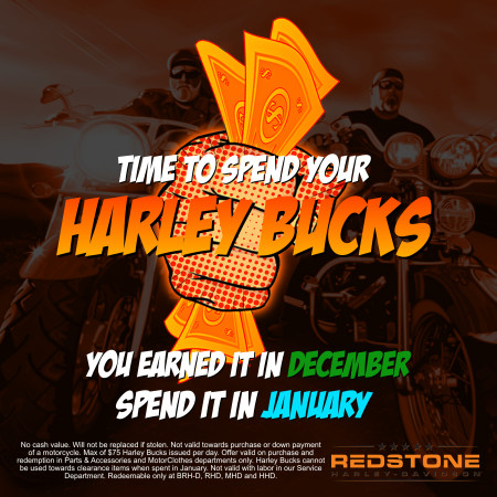 Spend Your Harley Bucks
