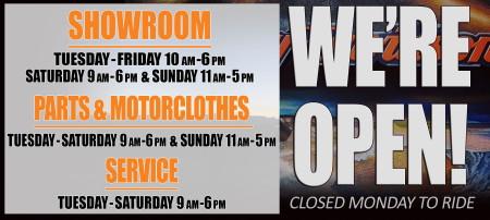 We're Open!