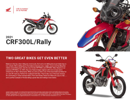 Wild West Motorsports - Introducing the 2021 Honda CRF300L/Rally