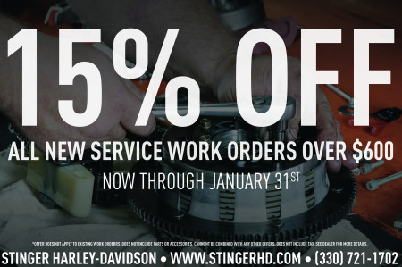 15% off service work orders*