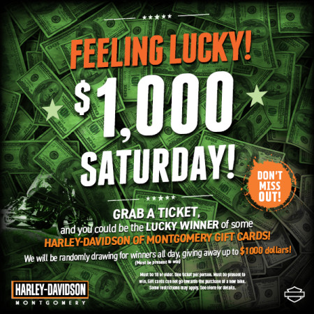 $1000 Saturday!