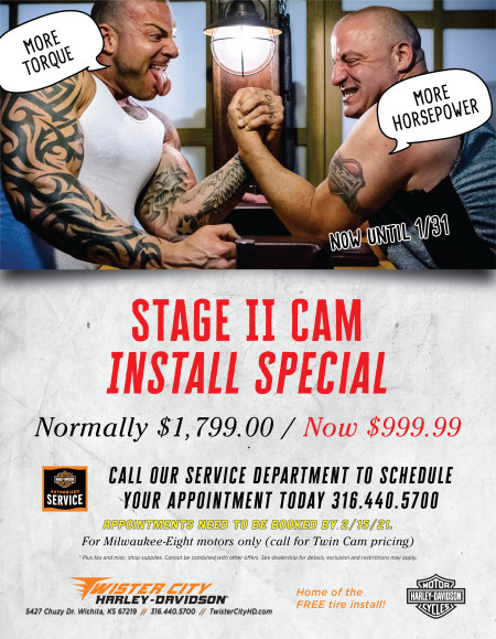 STAGE II CAM INSTALL SPECIAL