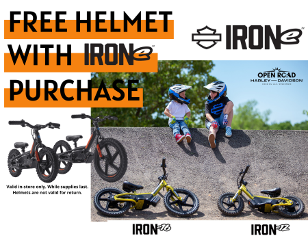 Free Helmet with IRONe Purchase