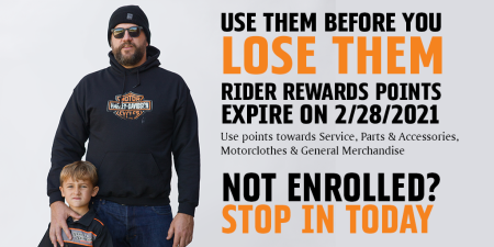Rider Rewards Expire March 1
