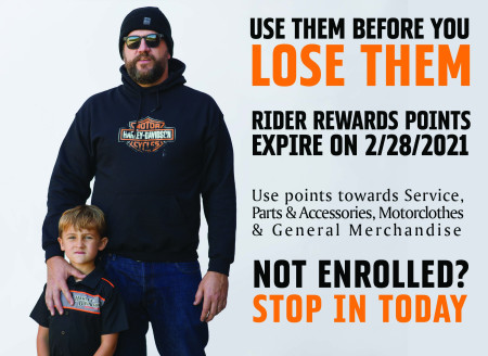 Rider Rewards Expire March 1