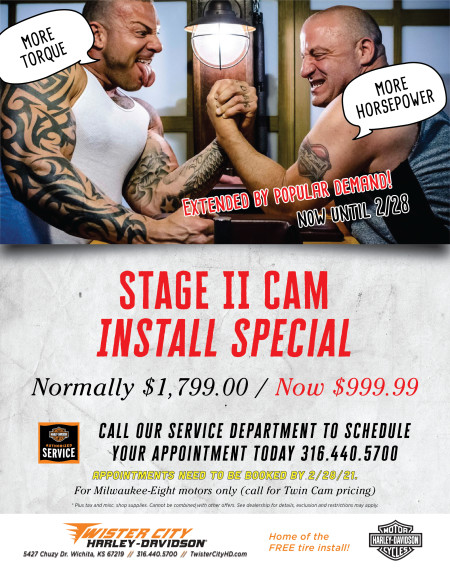 STAGE II CAM INSTALL SPECIAL