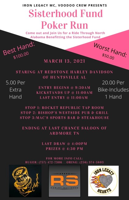 Iron Legacy Sisterhood Fund Poker Run