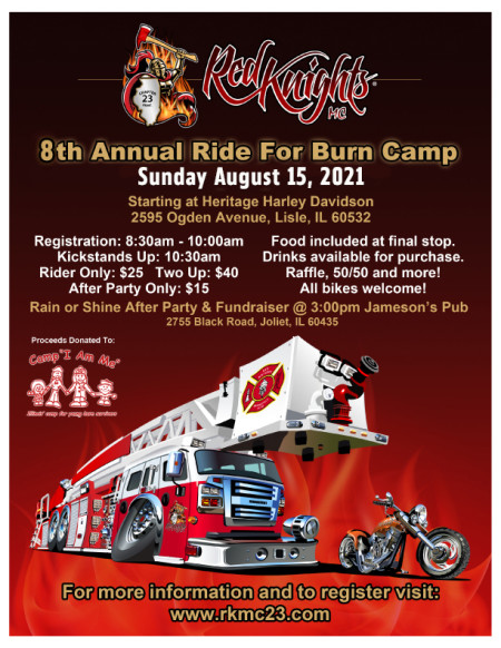 8th Annual Red Knights Ride For Burn Camp