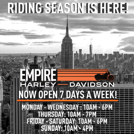 Empire Is Back Open 7 Days A Week!