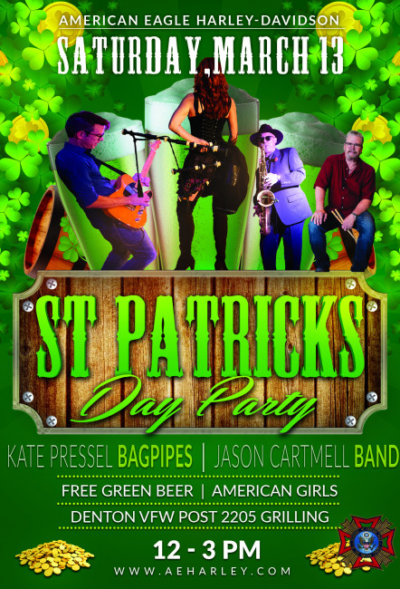 Denton VFW Post 2205 Celebrating St Patrick's Day American Eagle Style!!
