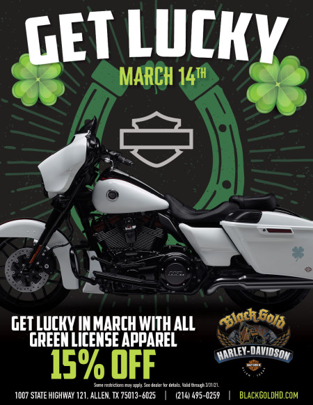 Get Lucky in March with all Green License Apparel