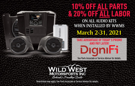 10% off parts & 20% off labor