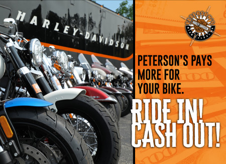 RIDE IN! CASH OUT NOW!