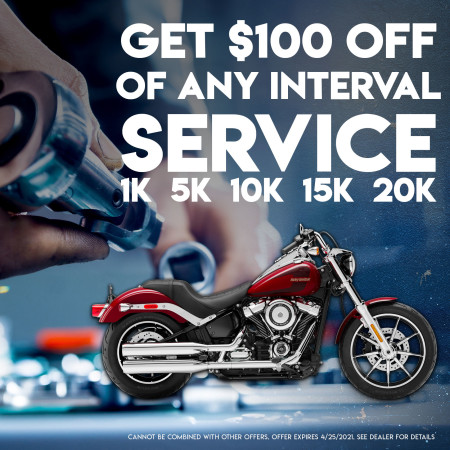 $100 off Any Interval Service
