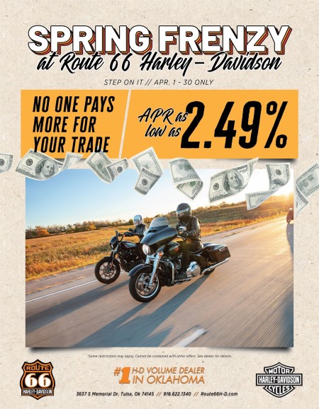 SPRING FRENZY! APR AS LOW AS 2.49%