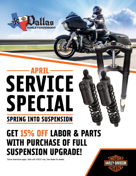 Dallas Harley-Davidson® in Garland TX - April Service Special