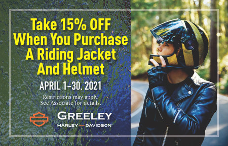 15% off Riding Jacket and Helmet Bundle