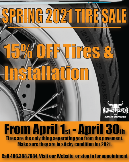 April 2021 Tire Sale