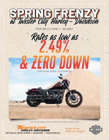 Spring Frenzy! Rates as Low as 2.49% and Zero Down!