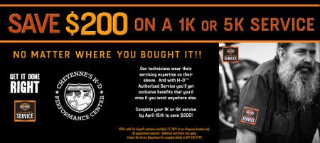 Save $200 on 1K or 5K service