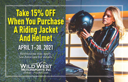 15% OFF RIDING JACKET AND HELMET BUNDLE