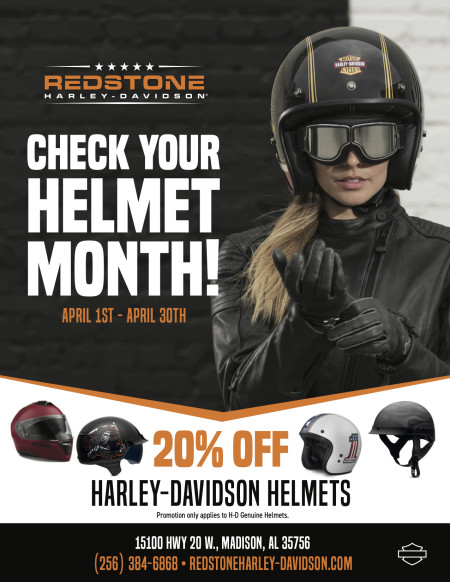 20% off Harley-Davidson Genuine Helmets
