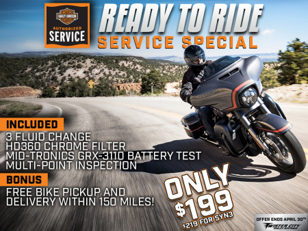 READY TO RIDE SERVICE SPECIAL