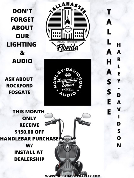 Handlebars and Harley-Davidson Rockford & Fosgate