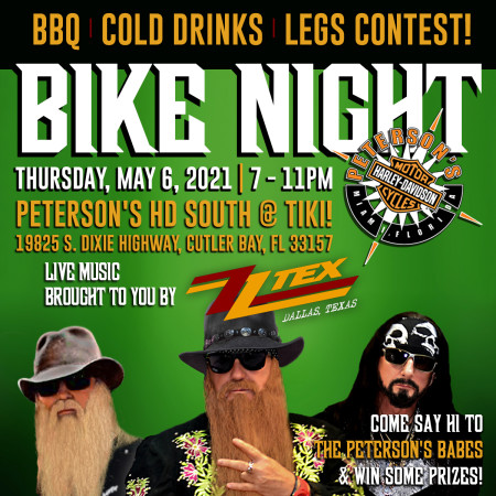 BIKE NIGHT @ PETERSON'S H-D SOUTH STORE TIKI!!