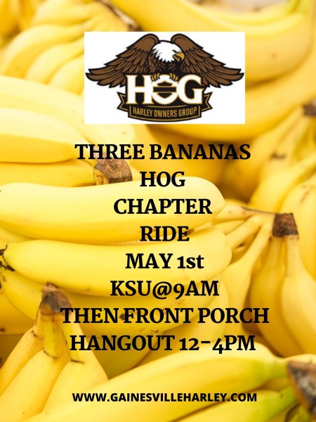 Three Bananas Hog Chapter Ride KSU@9am