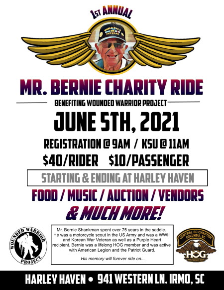 Mr. Bernie Charity Ride