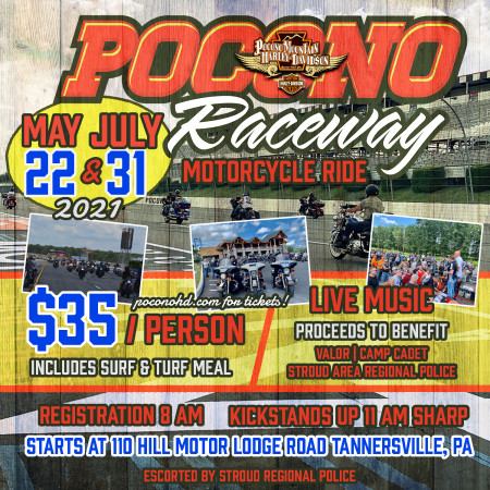 Pocono Raceway Motorcycle Ride!