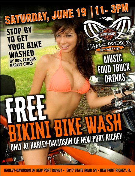 Fathers Day Bikini Bike Wash