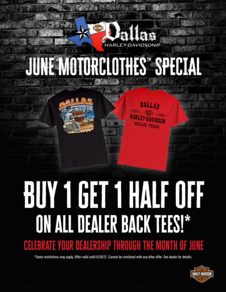 Dealer Back Tees Motorclothes Special