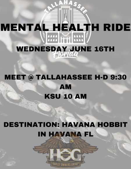 HOG Chapter Mental Health Ride KSU@10am