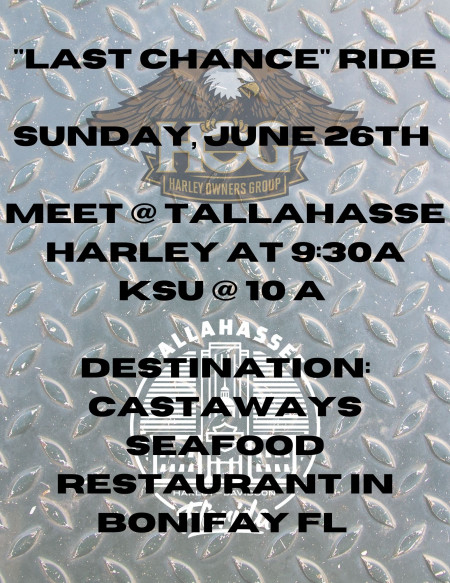 Hog Chapter Last Chance Ride KSU@10am