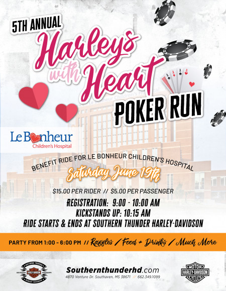 5th Annual Harleys with Heart Poker Run