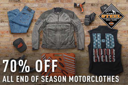 70% Off all End of Season Motorclothes Special