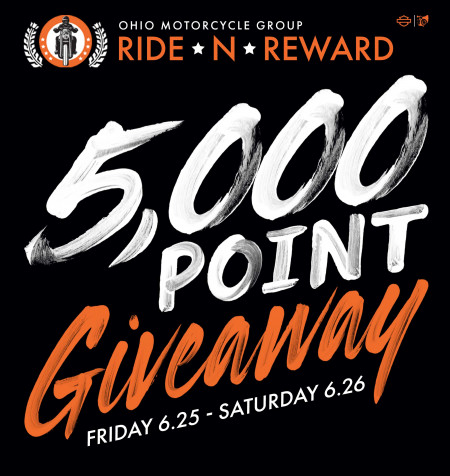 Ride-n-Reward 5K BONUS POINTS GIVEAWAY