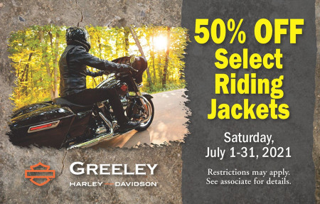Greeley Harley-Davidson® - 50% Off Riding Jackets