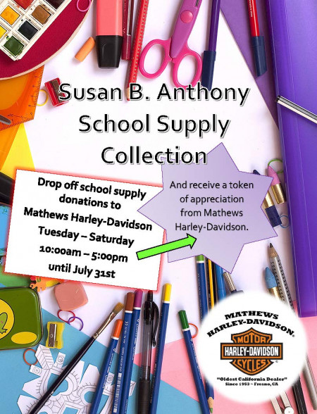 SUSAN B. ANTHONY SCHOOL SUPPLY COLLECTION